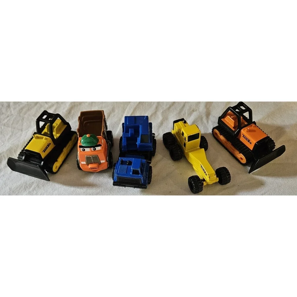 Tonka Metal Construction Vehicle Lot Bulldozer Dump‎ Truck Road Grader Toys